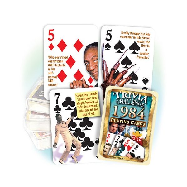 Flickback Media, Inc. 1984 Trivia Playing Cards: 40th Birthday