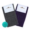 myHomeBody Extra Long Exfoliating Washcloth, Exfoliating Body Scrubber, Exfoliating Towel, 3D Texture Obsidian and Raisin Dots, Set of 2 with Silicone Facial Brush