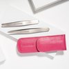 Tweezerman Petite Tweeze Set with Pink Case Model No. 4048-PKR, Leather