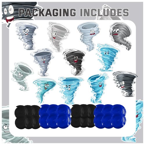 24 Pack Tornado Hanging Swirls Tornado Spirals Tornado Hanging Decorations Ceiling Decor for Tornado Birthday Party Decorations Tornado Party Supplies