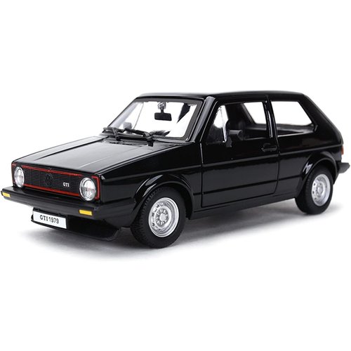 1979 Golf Mk1 GTI Black 1/24 Diecast Model Car by Bburago 21089bk