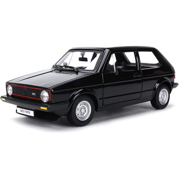 1979 Golf Mk1 GTI Black 1/24 Diecast Model Car by Bburago 21089bk