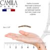 Camila Hair Clip French Hair Barrettes, 2 Inch, Set of 2, Strong Hold, No Slip Grip, Made in France
