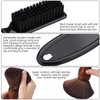 Patelai 3 Pieces Barber Neck Duster Brush Barber Brush Clipper Brush Blade Hair Brush Soft Nylon Trimmer Shaver Razor Cleaning Brush with Storage Bag for Hair Styling(Black)