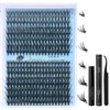 Smietu Lash Clusters Kit, 320pcs Lashes,30D 40D Curl 9-16mm MIX Eyelashes, Eyelash Extension Kit, Lash Bond and Seal, DIY Lash ExtensionKit (30D+40D-0.07D-9-16MIX Kit)