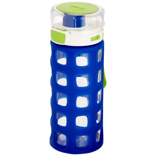 Ello Dash Tritan Plastic Kids Water Bottle, 16 oz., Touchdown Blue