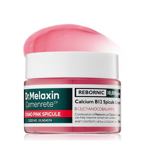 Dr.Melaxin Cemenrete Cyano Pink Spicule Cream with Calcium, Vitamin B12 for under eyes skin, Dark Circles, Fine Lines, Puffiness&Eye Bags Cream, 1.69 fl. oz.