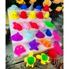 50 Packs Bulk Squeeze Ocean Classroom Students Gifts Rainbow Fidgets Gifts From Teacher, Mini Squishy Animal Holiday Rewards Party Favors for Kids