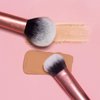 Real Techniques Professional Foundation Makeup Brush for Even Streak Free Application, Orange, (Pack of 4)
