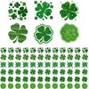 EVECILOO 144 pcs St. Patrick's Day Tattoos Shamrock Tattoo Stickers Four Leaf Clover Temporary Tattoos Clover Tattoos Irish Tattoos for St Patricks Day Decorations Party Decor Accessories