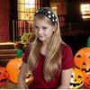 Gmmidea Halloween Ghost Headbands for Women Girls Cute Spooky Beaded Crystal Rhinestone Knotted Headband Ghost Costume Hair Accessories Halloween Holiday Cosplay Party Favors