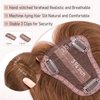 Hairro Human Hair Toppers Real Hair, Clips in 100% Human Hair Hairpieces for Women, 3.15"x3.94" Silk Base for Thinning Hair/Hair Loss/Covering Greyish Hair on Top
