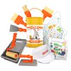 Li’l-Gen Pretend Play Painter Set with Book - 11 Piece Kids Tool Set with Dress Up Cap and Apron - Mess Free Toddler Toys for Boys and Girls - Gift Toys for Ages 3 + Years Old