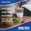 NaturesPlus SPIRU-TEIN Plus Shake For Mature Adults - Vanilla - 1.2 lbs, Protein Powder - Plant Based Meal Replacement, Vitamins & Minerals For Energy - Vegetarian, Gluten-Free - 16 Servings
