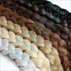 Cephermer Braided Ponytail Extension 26'' 30'' DIY Long Braid Hair Extensions Ponytail with Elastic Tie Straight Wrap Around Natural Soft Synthetic Hairpiece for Women Medium Brown