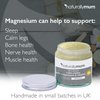 NaturallyMum Calm Cream with Magnesium and Vitamin D | Support for Sleep, Heart, Bone, Nerve, Gut and Muscle Health | Topical Cream with Turmeric and Arnica | Unscented | 4fl oz