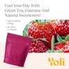Yoli Passion Energy Drink Powder Mix - Natural Energy Drink Mix for Endurance and Stamina, Bulk 90 Servings - Berry