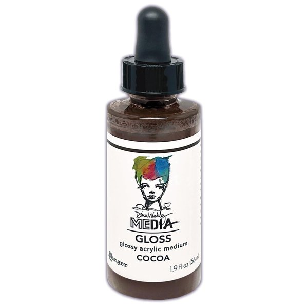 Dina Wakley Media Cocoa Lip Gloss, 2oz