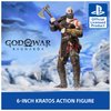 PlayStation God of War Ragnarök, 6” Kratos Action Figure with 5 Accessories, The Shapes Collection, for PS5 Fans & Collectors Ages 17+