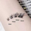 Fox Eye False Eyelashes Natural Wispy Individual Lashes, 3D C-6~15mm Cluster Lashes Pack for DIY Premade Fans Artificial Eyelash Extension Fake Lash Self Application at Home