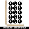 Letter S Uppercase Felt Marker Font Temporary Tattoo Water Resistant Fake Body Art Set Collection - 15 2" Tattoos (1 Sheet)