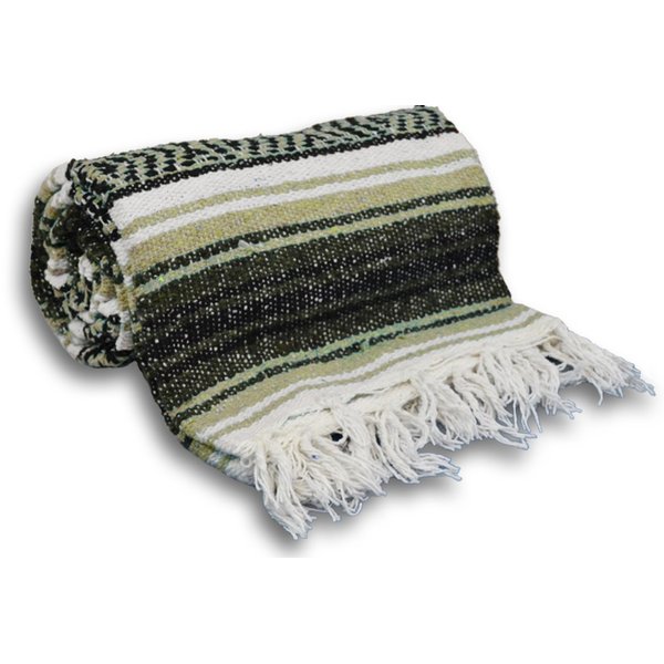 YogaAccessories Traditional Mexican Yoga Blanket - Light Brown