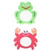 TOYANDONA EVA Bathing Toy Shower Toys for Toddlers 1-3 2pcs Mirror Bath Toys, Baby Mirror Toys Frog Crab Bath Toys for Toddlers Baby Kids Bathtub Toys Bathtime Toys Baby Water Toys