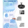 BEAUTLOHAS. Silicone Scalp Massager Shampoo Brush, Shower Scalp Scrubber with Soft Bristles, Scalp Brush for Hair Growth & Dandruff Treatment, Wet Dry Hair Massager for All Hair Types of Women (Blue)