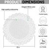 The Baker Celebrations White Round 10 inch Paper Lace Table Doilies – Decorative Tableware Disposable Placemats; Made in Canada (Pack of 100)