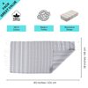 Clotho 4 Pack Turkish Hand Towels for Bathroom | 100% Cotton 18 x 40 Inch | Decorative Hand Towel Set of 4 for Bath and Kitchen | Lightweight Hand Towel for Travel Hair Gym Yoga - (Silver Gray)