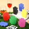 Halloscume 24 Pcs Sports Fan Foam Finger Mini Foam Fingers Hand Sport Themed Birthday Party Supplies Basketball Baseball Football Soccer Team Cheerleader Gifts Sporting Event (Classic Style)