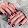 Cherry Red Nail Polish, 12ml Red Quick Dry Nail Lacquer for Nail Art Varnish, 0.41 fl oz