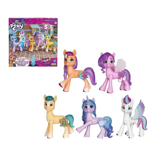Little Pony: Make Your Mark Meet The Mane Figure 5 Collection Pony Action Figure Set Gifts for Kids Fans