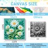 YarnWhimsy Framed Paint by Numbers for Kids - 4Pack Flowers Paint by Numbers for Kids Ages 4-8-12,Paint by Number Kits on Canvas,DIY Oil Painting Acrylic Kits for Home Decor(12x12inch)