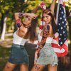 CUTELIILI Independence Day Temporary Tattoo,4th of July Sleeve Tattoo, American Flag Fake Tattoos,Red White and Blue Party Supplies,USA Flag, Memorial Day, Labor Day