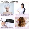 AIQIBAO Hair Dryer Bonnet, Portable Household Hair Dryer Cap Professional Salon Hooded Adjustable Upgraded Soft Deep Conditioning Hair Drying Styling Heat Cap (BLACK)