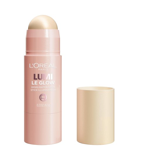 L’Oréal Paris Lumi Le Glow Highlighter Stick, Luminous, Satin, Glowy Highlighter for Face and Body, 635 Golden Couture, 0.25 Oz
