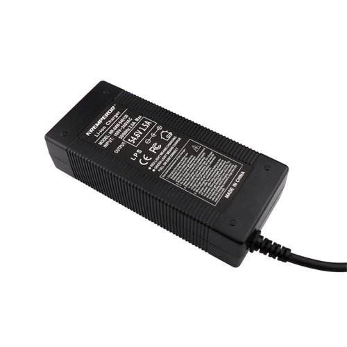 Mobility Scooter Charger 54.6V Adapter 13S Lithium Battery 48V Output 1.5A 3 Prong Jack GX16 for Health Care 46.8V 48V 10Ah 12Ah 15Ah 20Ah Batteries Charger