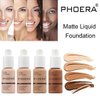 PHOERA Foundation,Flawless Soft Matte Liquid Foundation 24 HR Oil Control Concealer Foundation Makeup,Full Coverage Foundation for Women and Girls (104 Buff Beige)