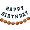 Adecortalk Basketball Happy Birthday Banner Basketball Birthday Party Decorations for Boys Basketball Party Supplies Sports Theme Party Decorations Basketball Birthday Sign