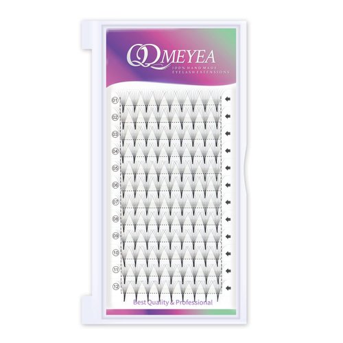 QDMEYEA Volume Fans Eyelash Extensions 0.07 D Curl 7D Premade Fans Eyelash Extensions 8mm Premade Volume lash Extensions Long Stem Premade Lashes Fans(8mm, 7D-0.07-D Curl)