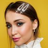 FOMIYES 10pcs Metal Snap Hair Clips, Punk Hairpins, Silver Heart Crosses Pendant Hair Barrettes, Thick Thin Hair Accessories Hip Hop Hair for Women Girls
