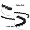 IFAMIO 8 Pcs Metal Hair Band for Men Women Hair Bands Simple Unisex Fashion Headbands Black Wavy Hair Hoop Outdoor Sports Head Bands Headwear Elastic Non Slip Hair Accessories