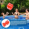 11.8" Jumbo Inflatable Dice, 2pack Outdoor Fun Giant Inflatable Dice Set and 12mm 10pcs Dice for Indoor and Outdoor Broad Game, Ludo and Pool Party (Red)