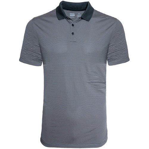 Dry Fit Golf Shirts for Men - Short Sleeve Mens Stripe Polo Shirt