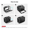 SmallRig Hero12 / Hero11 / Hero 10 / Hero 9 Black Cage for GoPro, with 2 Cold Shoe Mount for GoPro Light Mod and Common Microphone, Led Video Light - 3083C