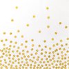 Juvale 100 Pack Disposable White and Gold Paper Cocktail Napkins for Wedding Reception, Polka Dot Party Supplies (5 x 5 In)