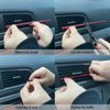 LivTee 20 Pieces Car Air Conditioner Decoration Strip for Vent Outlet, Universal Waterproof Bendable Air Vent Outlet Trim Decoration, Car Interior Accessories (Shiny red)