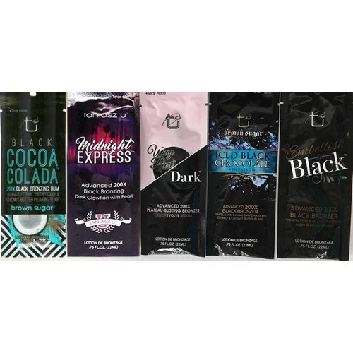 Lot of 5 Different Tan Inc Tanning Lotion Packets