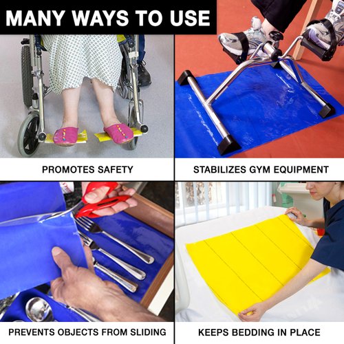 Dycem Bulk Roll Matting, 8" x 2 yd. Roll, Blue, Non-Slip Material Helps Improve Stabilization & Gripping, Holds Plates & Bowls in Place, Grip Jars When Opening, Cabinet Liner, Exercise Mat, & More